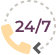 24/7 Helpline Icon